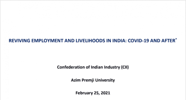 CII Report Employment Livelihoods
