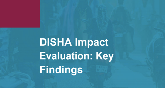 DISHA Impact Evaluation: Key Findings Final Report – March 2020